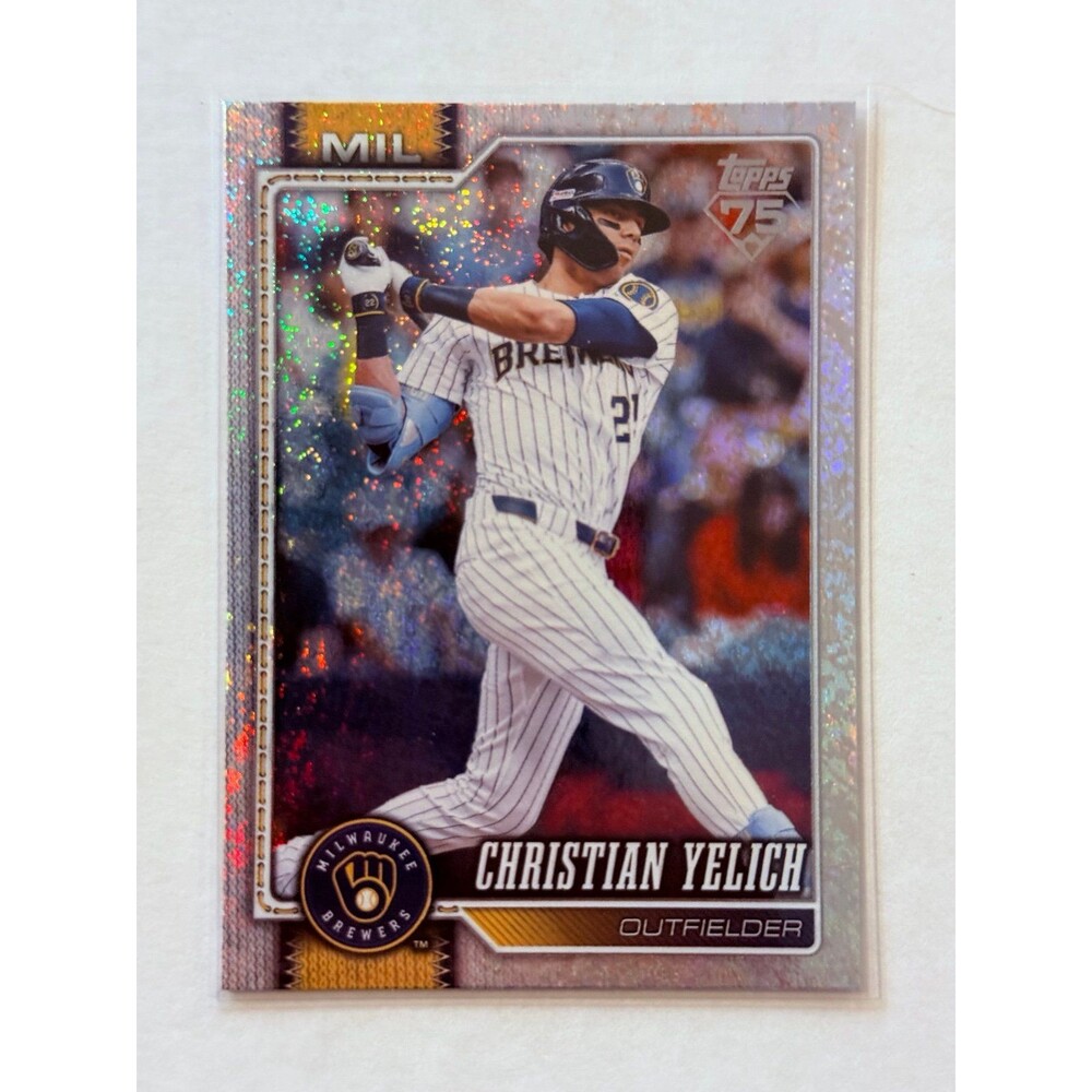 2026 Topps Series 1 Sandglitter #154 Christian Yelich Brewers